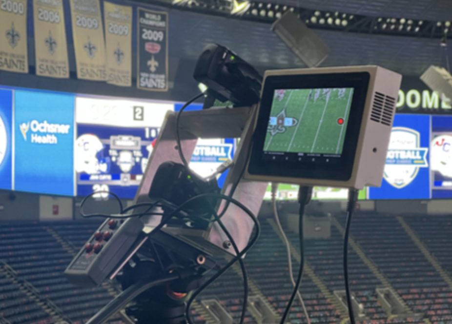 The RCK attached to a camera setup.